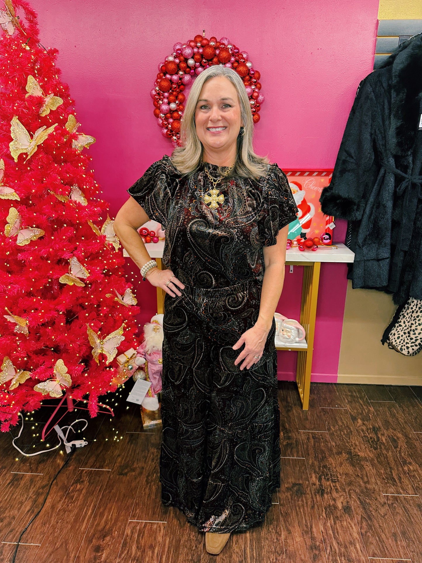 Multi Paisley Flounce Top