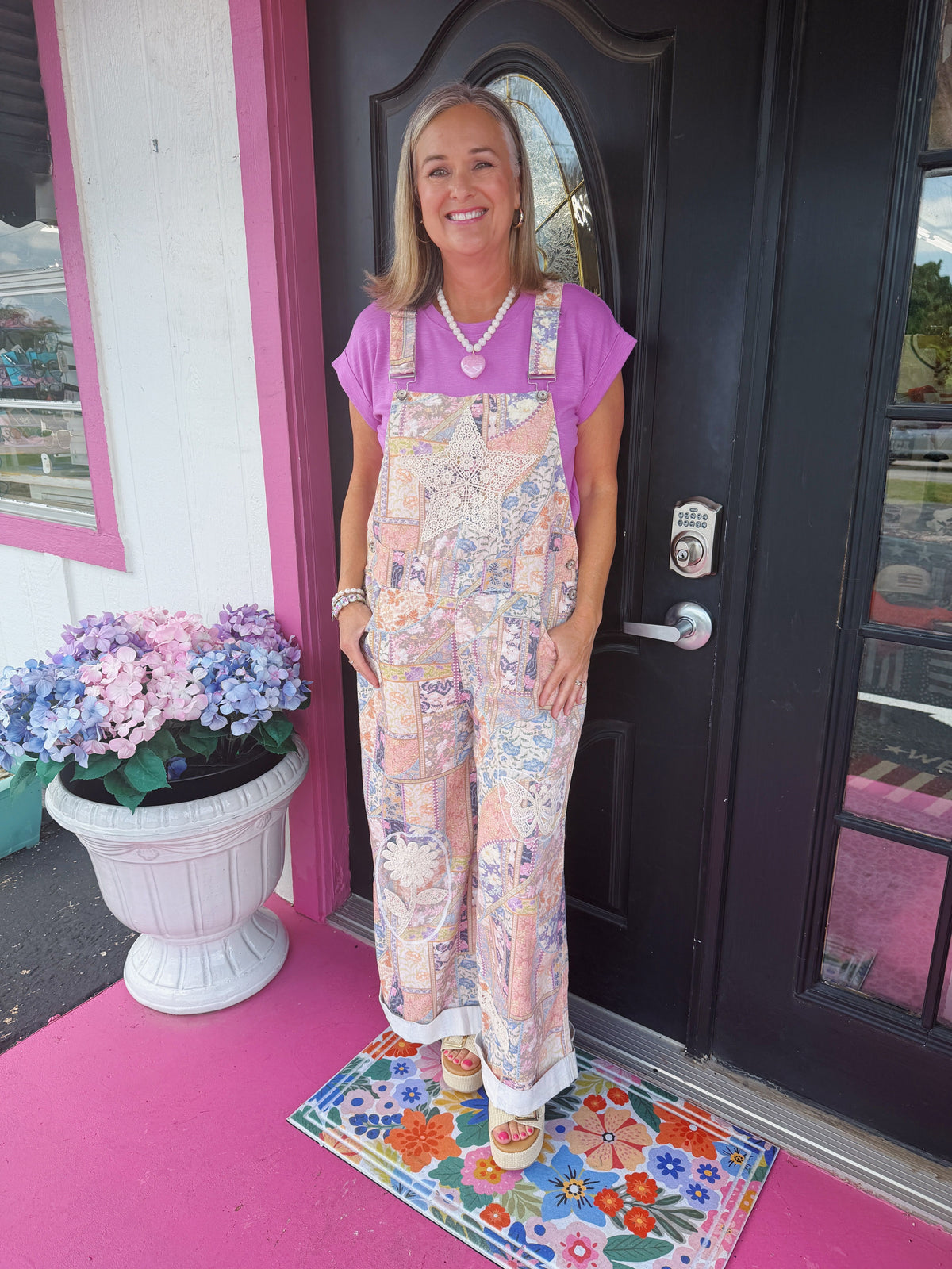Pastel Floral Multi Overalls