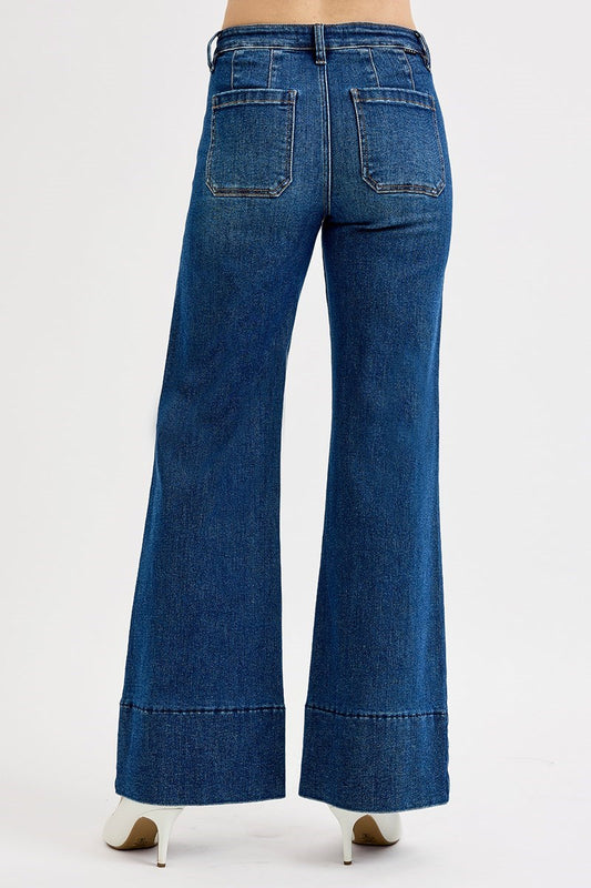 Dark TC MR Wide Flare Jean