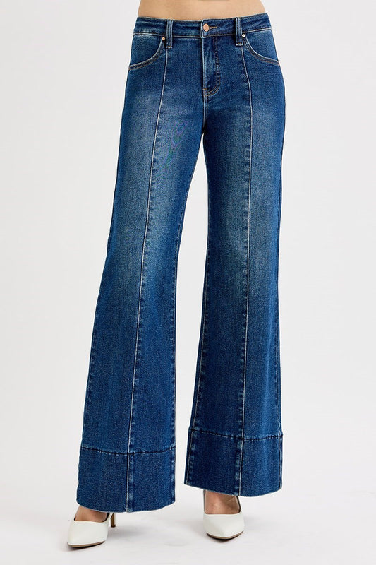 Dark TC MR Wide Flare Jean