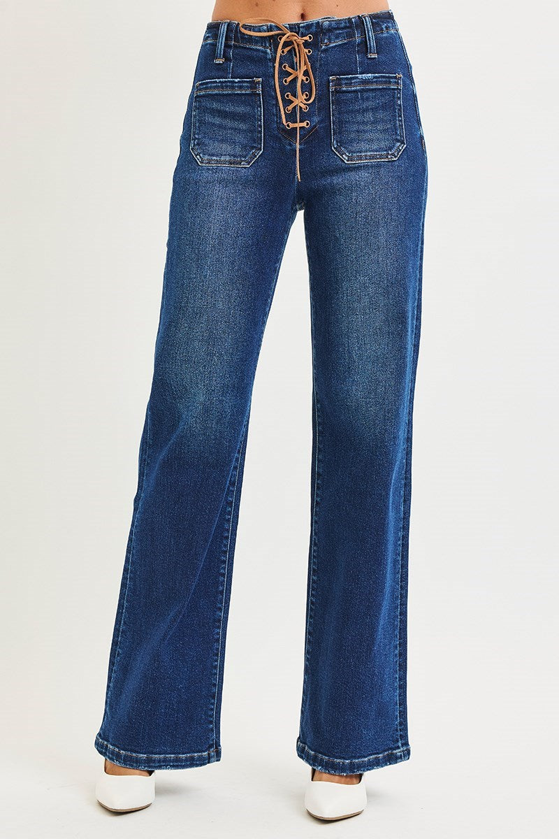 HR Wide Front Tie Detail Jean
