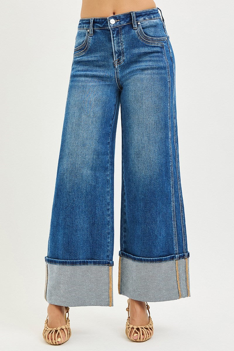 Dark MR Double Stitch Cuff Jean