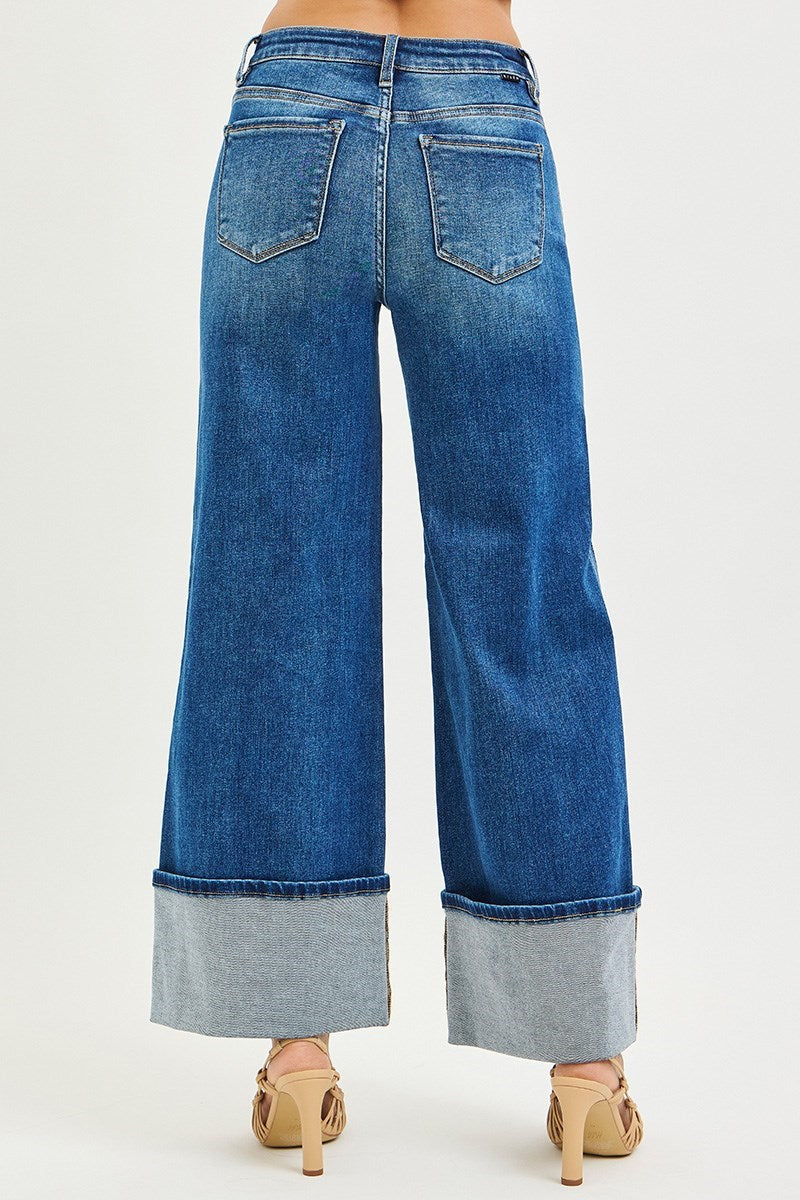 Dark MR Double Stitch Cuff Jean