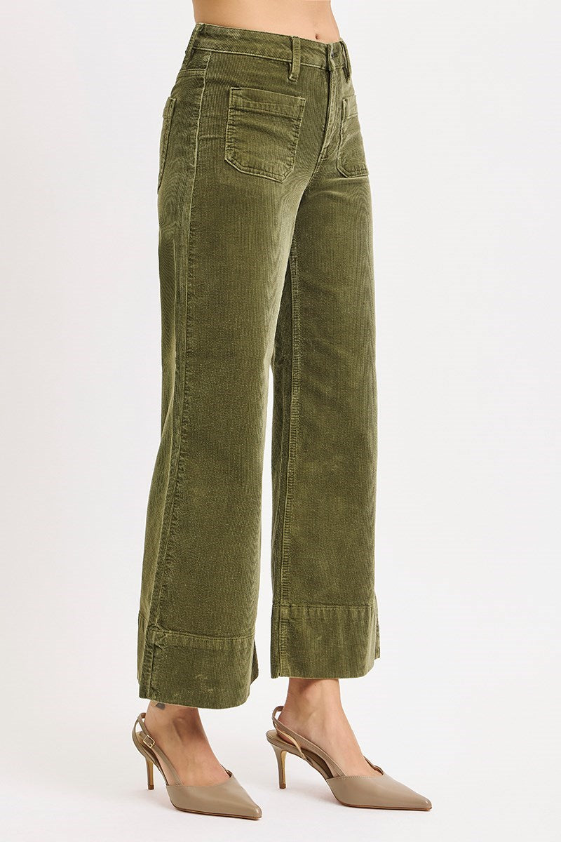 Moss Crop Wide Corduroy Pant