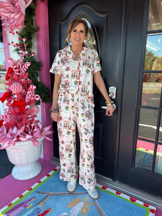 Bandana Santa Pant PJ Set