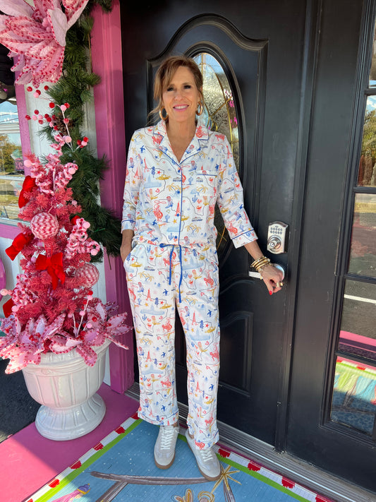 Texas Hold 'Em Pant PJ Set