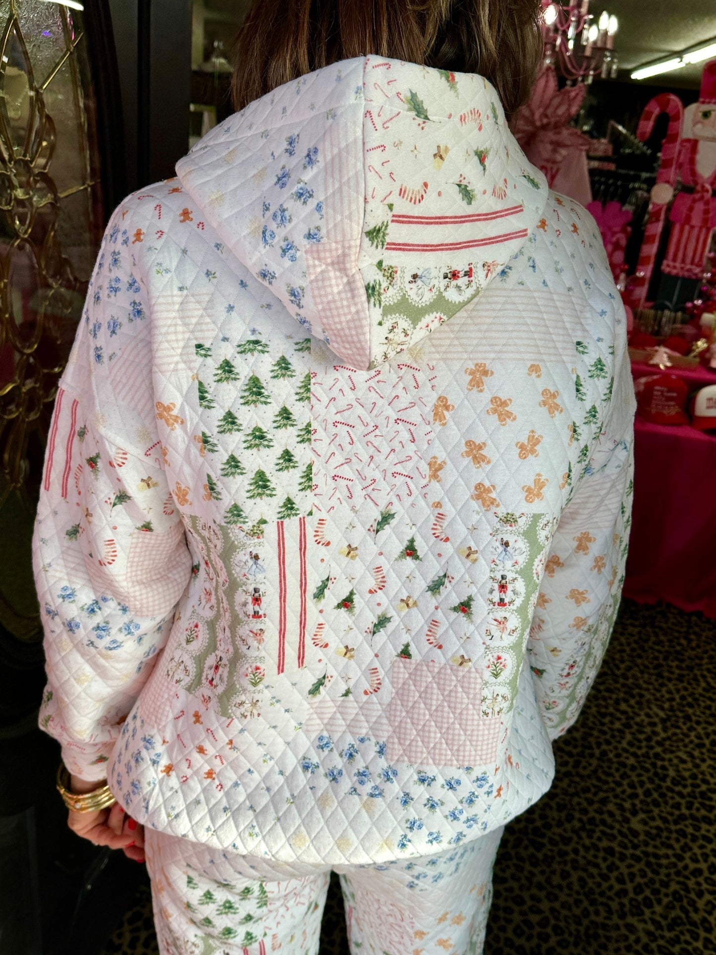 Christmas Quilted Hoodie