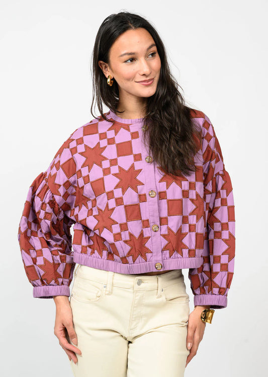 Lavender Quilted Star Jacket