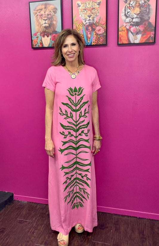 Cornelia Rose Linen Dress