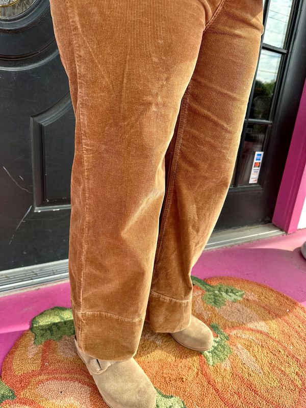 Teddy Bear Corduroy Crop Pant