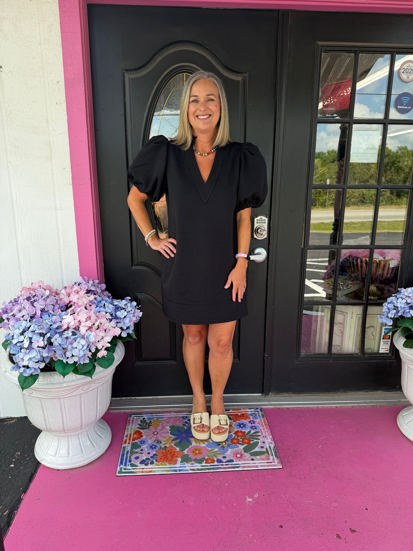 Black Stretch Knit Hampton Mini
