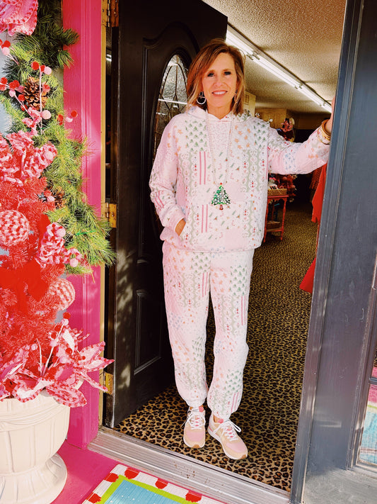 Christmas Quilted Joggers