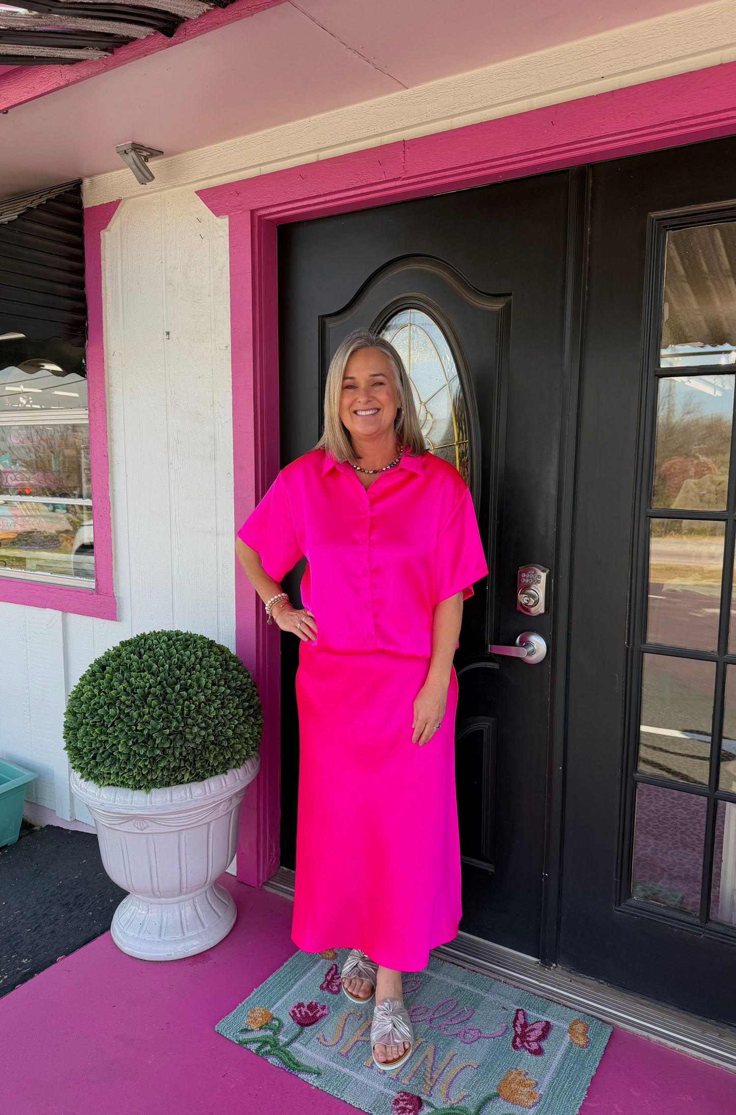 Janine Hot Pink Top