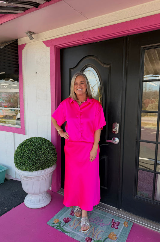 Janine Hot Pink Top