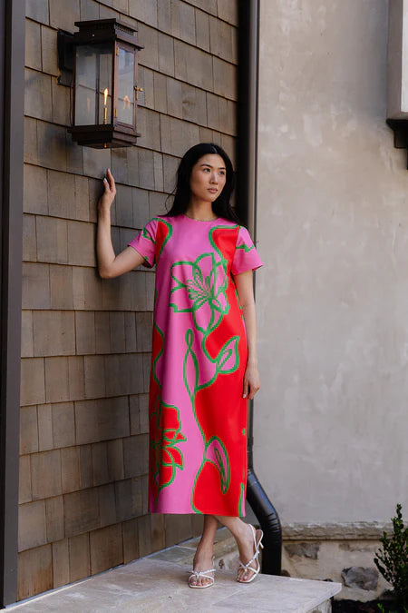 Elliot Fuschia Outline Dress