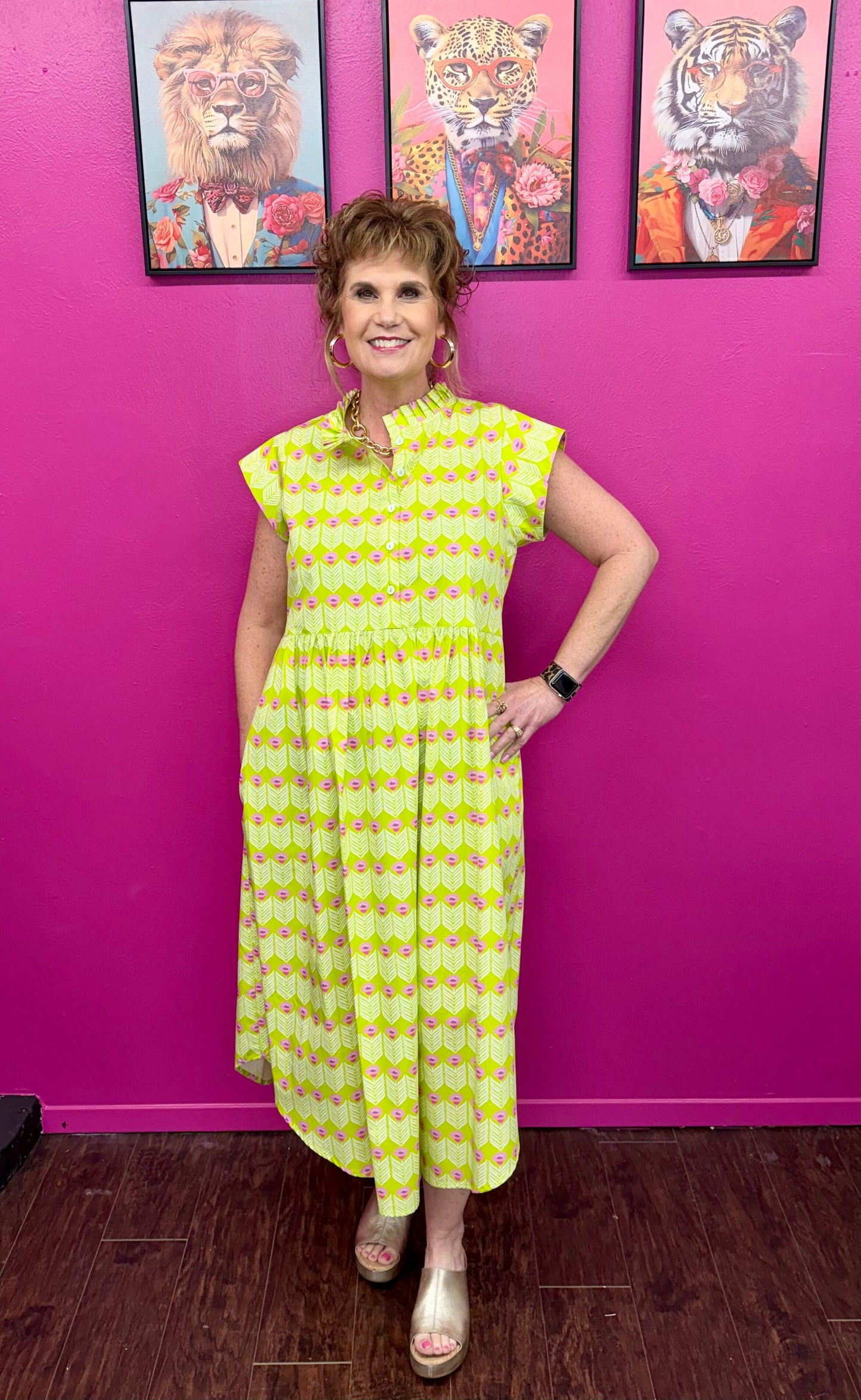 Lime Bell Fleur Dress