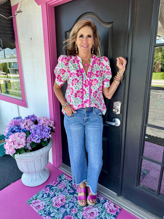 TC Crop Wide with Front Slit Jean