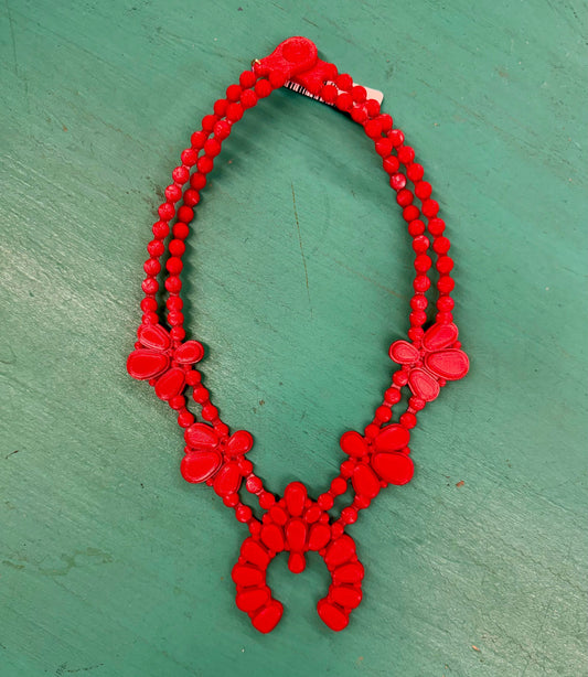 Red Night Bloom Necklace