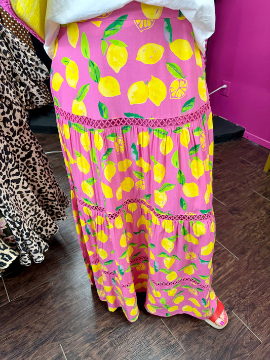 Citrus Zest Long Skirt