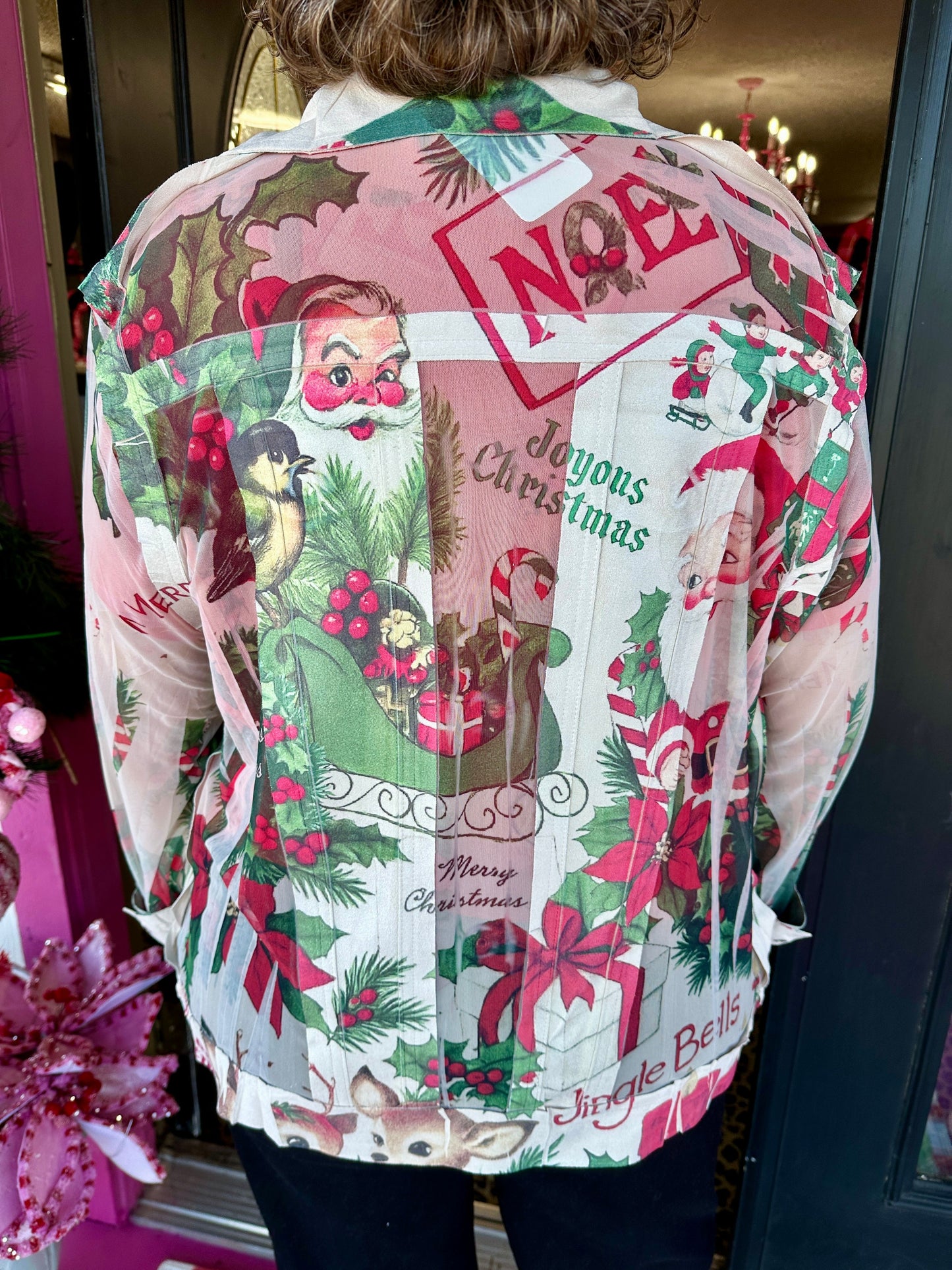 Faux Suede Mesh Jacket