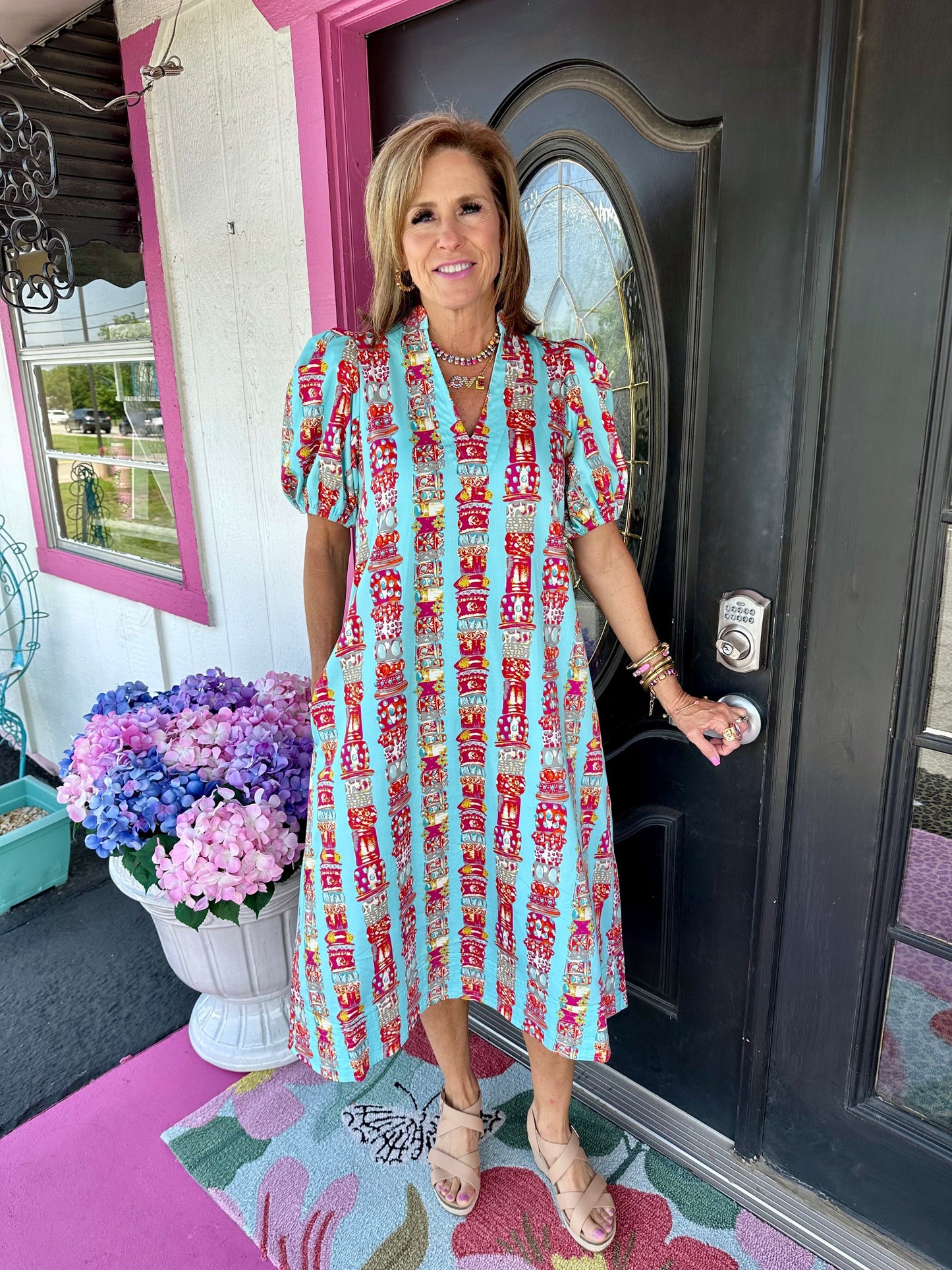 Hampton Dress Iconic Iris