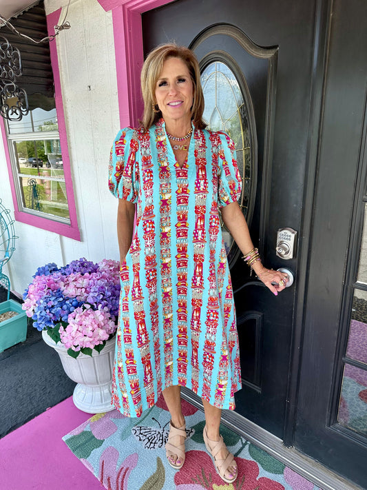 Hampton Dress Iconic Iris
