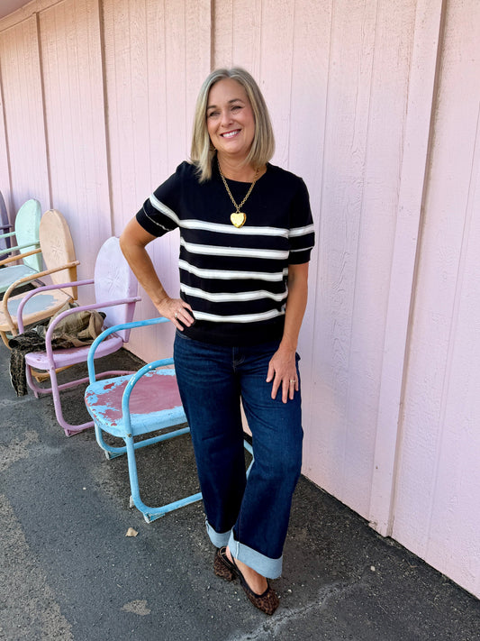 Striped SS Sweater
