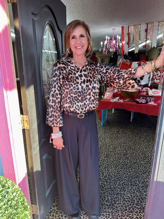 Brown Leopard Julian Top