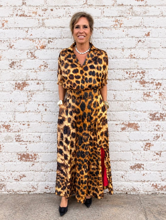Hollis Leopard Skirt