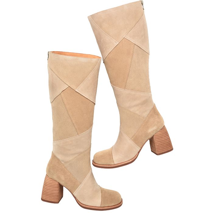 Asbee Taupe Tall Suede Boot