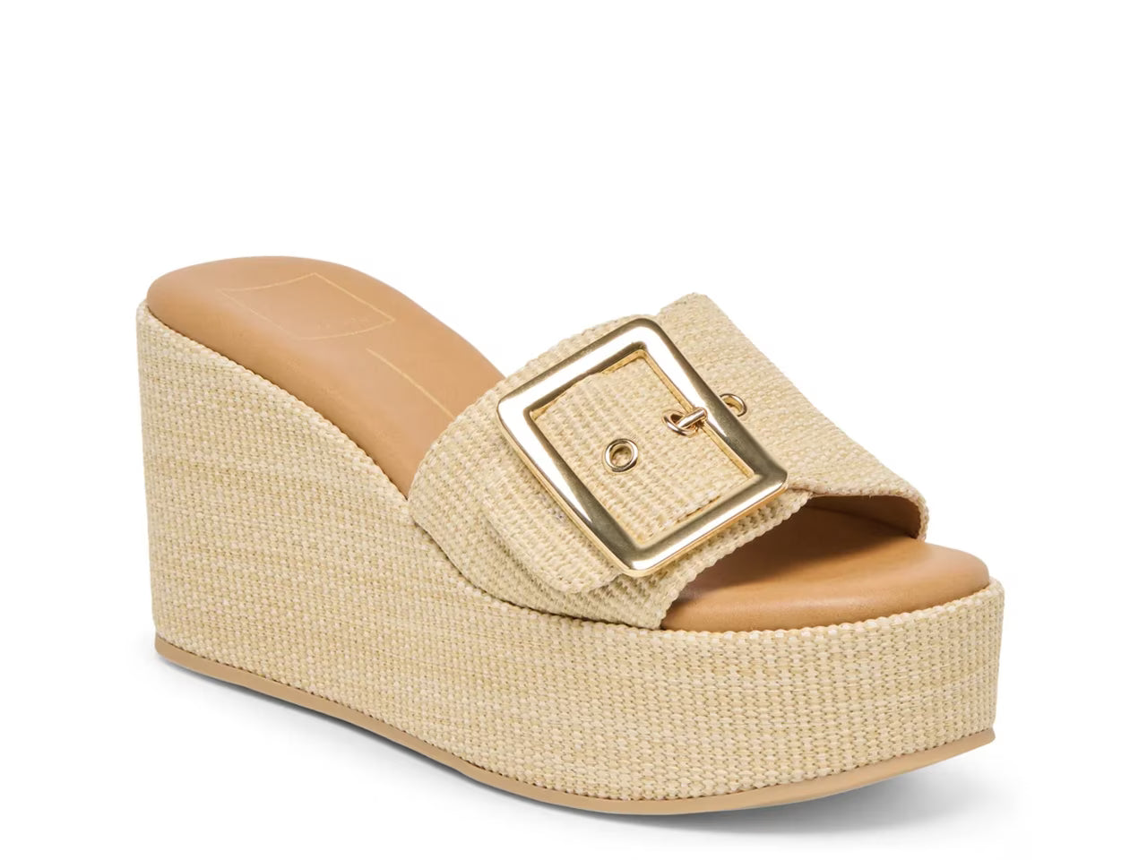 Jilian Lt Nat Raffia Wedge Slide