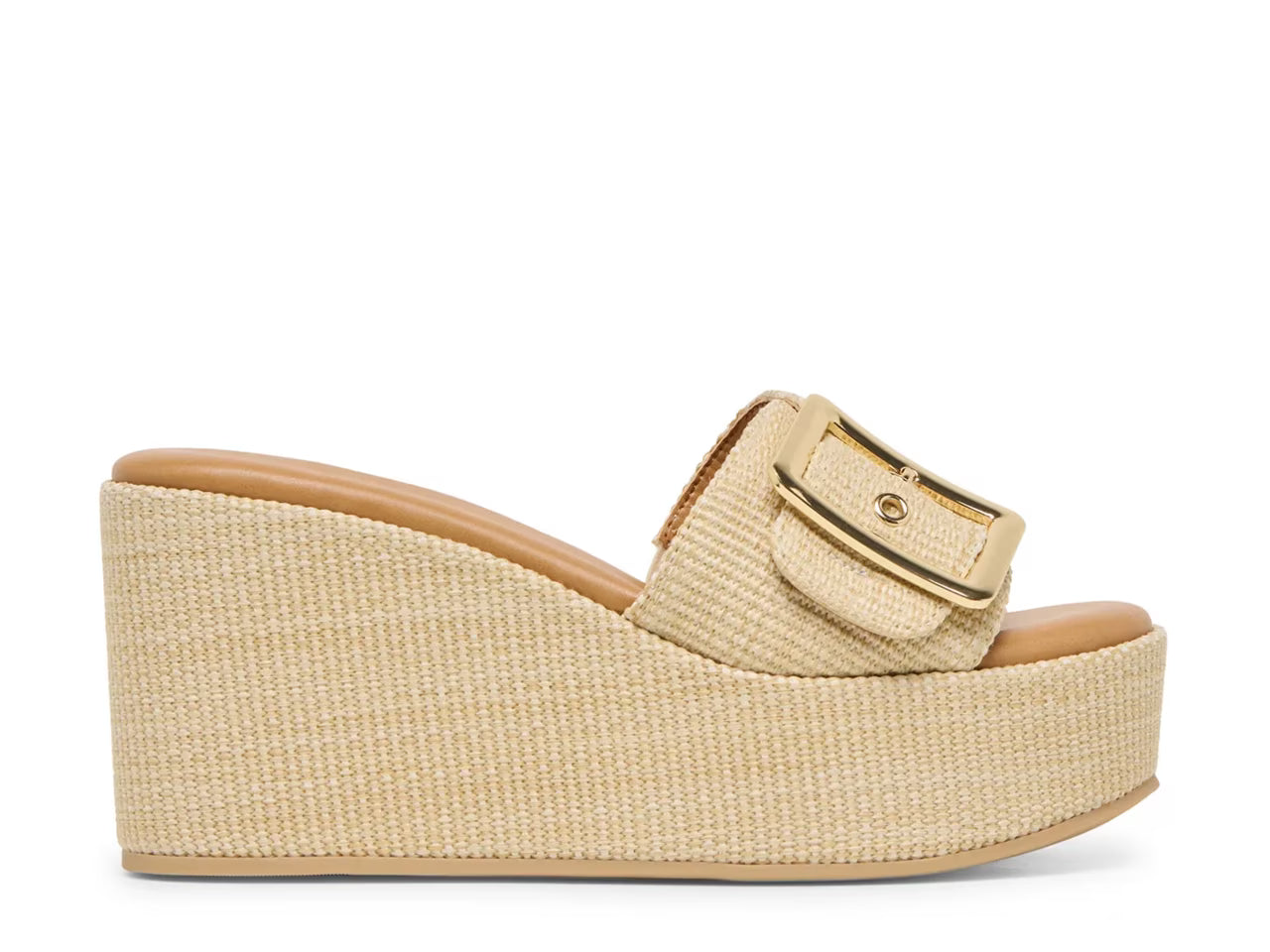 Jilian Lt Nat Raffia Wedge Slide