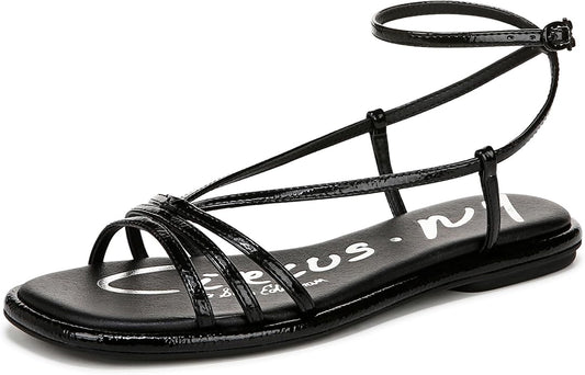 Olana Black Strap Flat