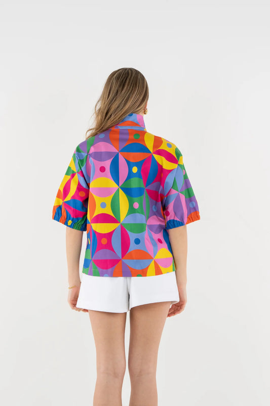 Bonny Floral Prism Top