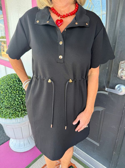 Black SS Drawstring Mini