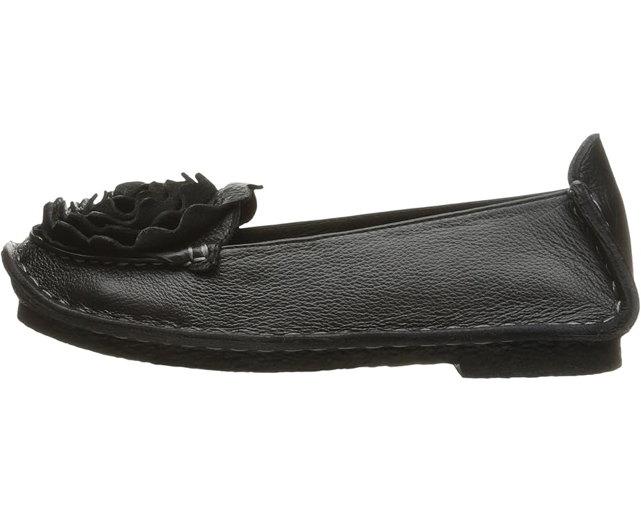 Dezi Black Leather Slip On