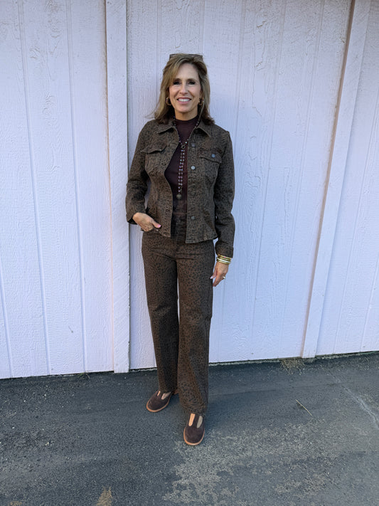 Brown Leopard Jacket