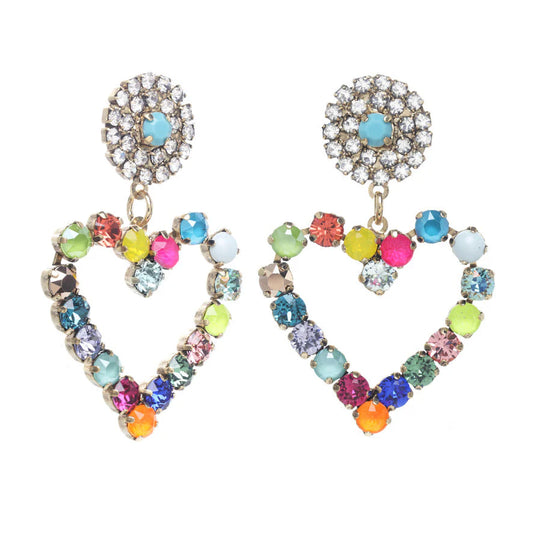 Max Pop Heart Earrings Watermelon