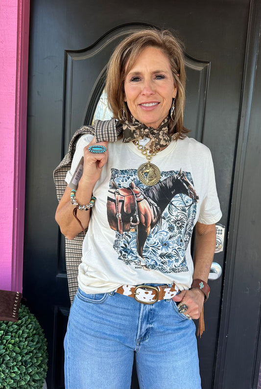 Denim Horse Tee