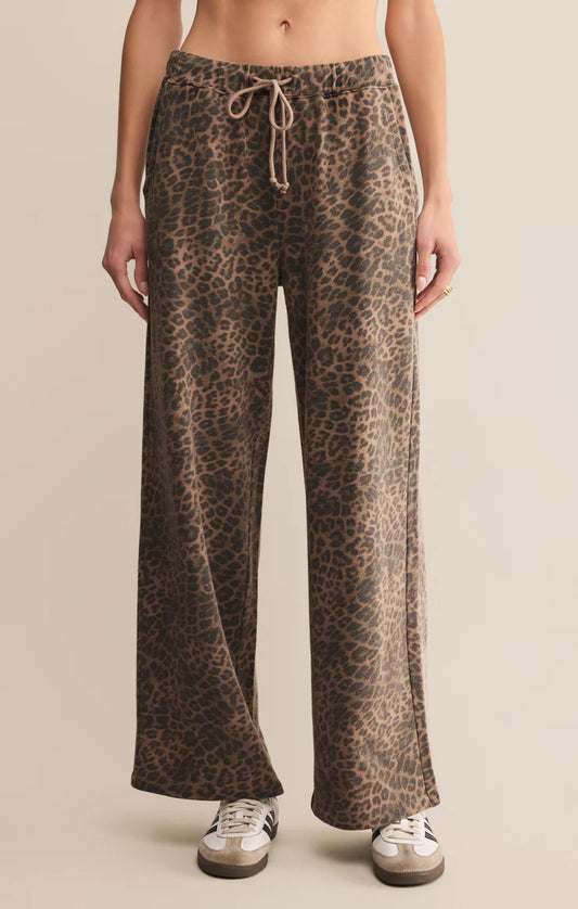 Hunter Leopard Knit Tie Pant