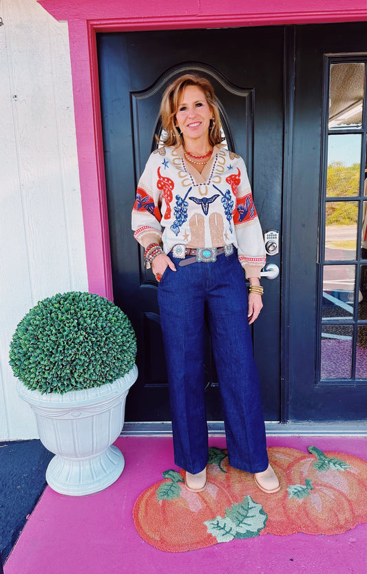 Lolli Lone Star Knit Sweater
