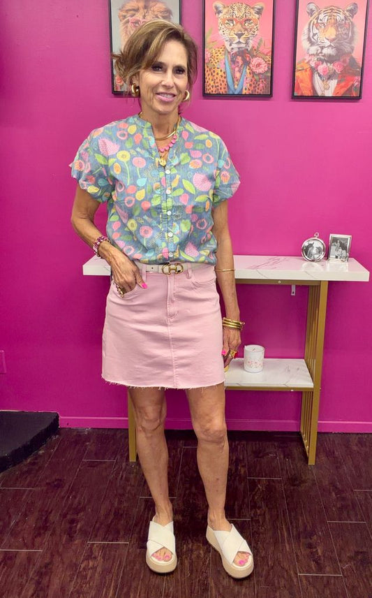 Quinn Pink Cloud Skirt