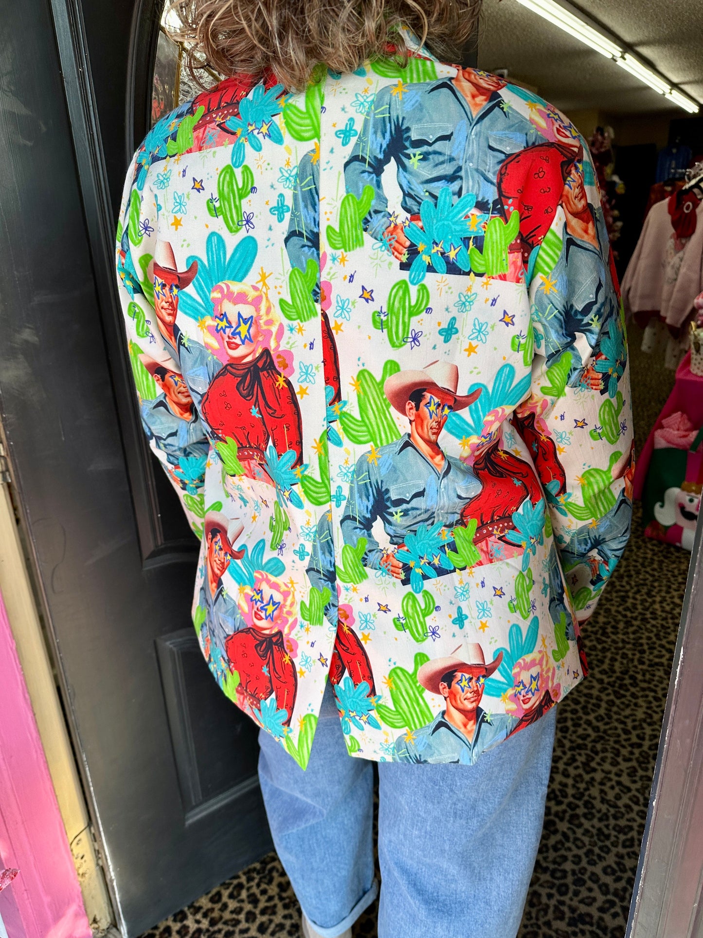 Vintage Cactus Blazer