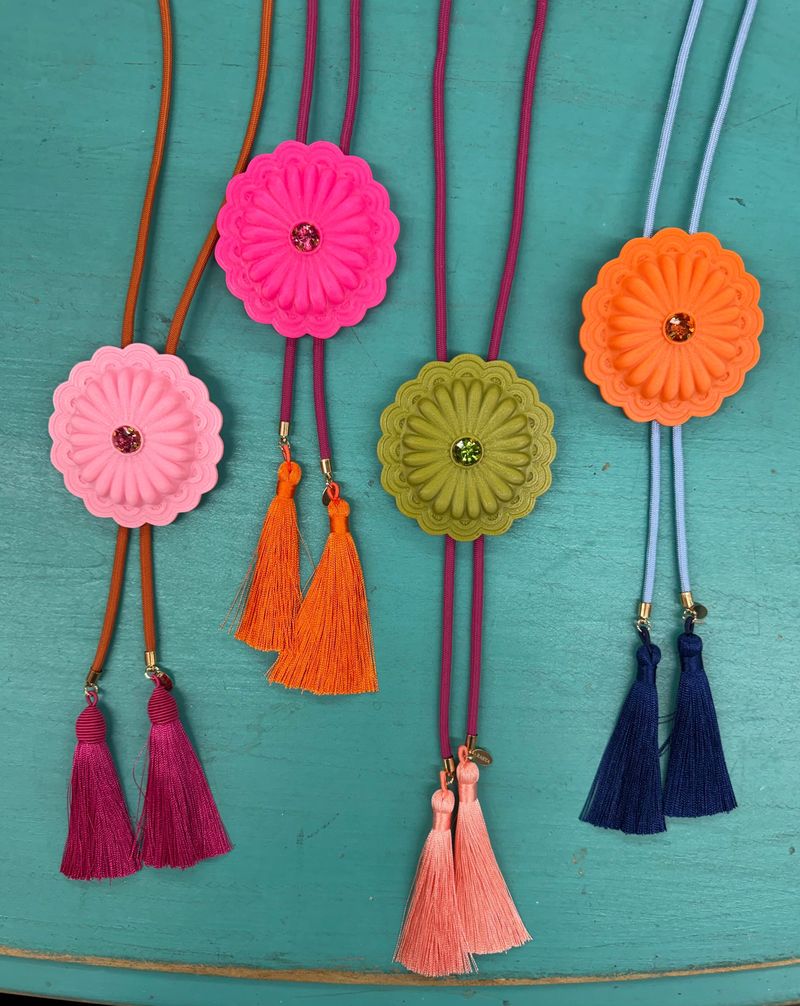 Concho Bolo With Tassels