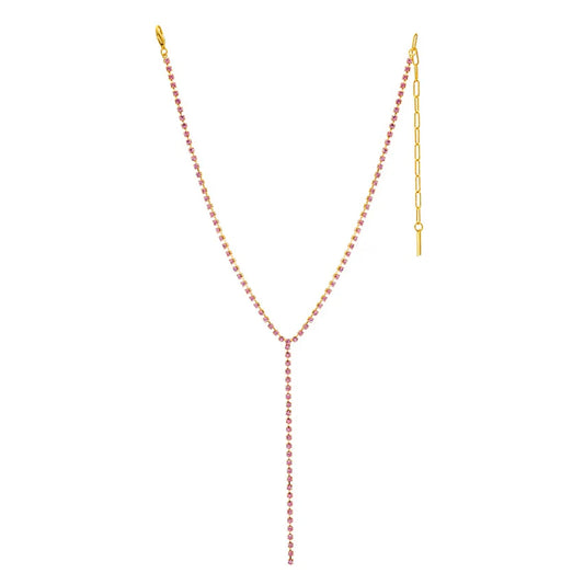 Kassandra Mini Stone Y Necklace