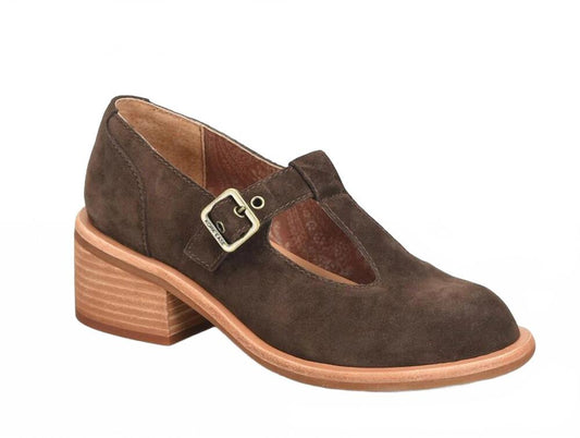Dark Brown Suede Mary Jane
