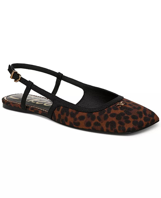 Allie Leopard Slingback Flat
