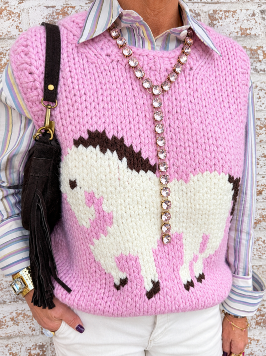 Pink Pony Vest