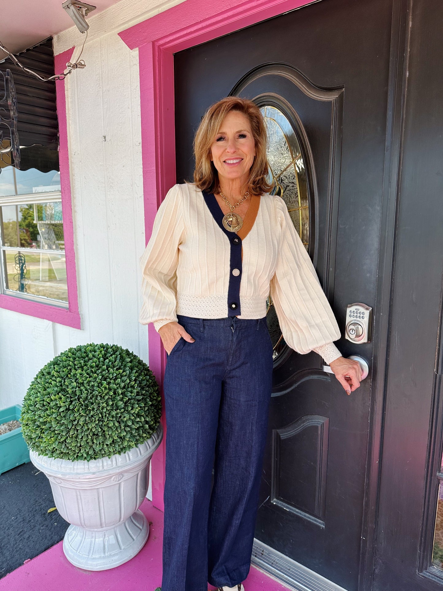 Brandy Zodiac Wide Leg Trouser