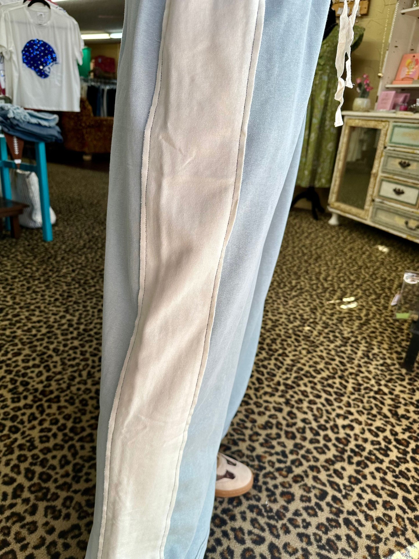 Sage Color Block Pant Set